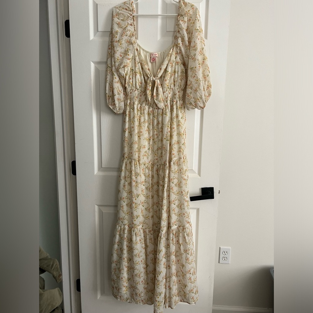 Floral Front Tie Dress